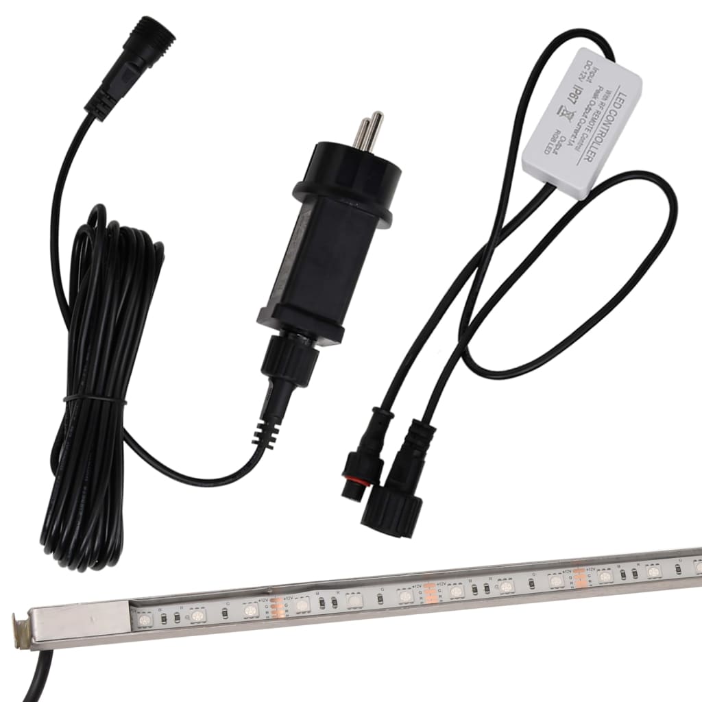 Vattenfall Med Rgb LED Rostfritt