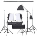 Fotostudio med lampor