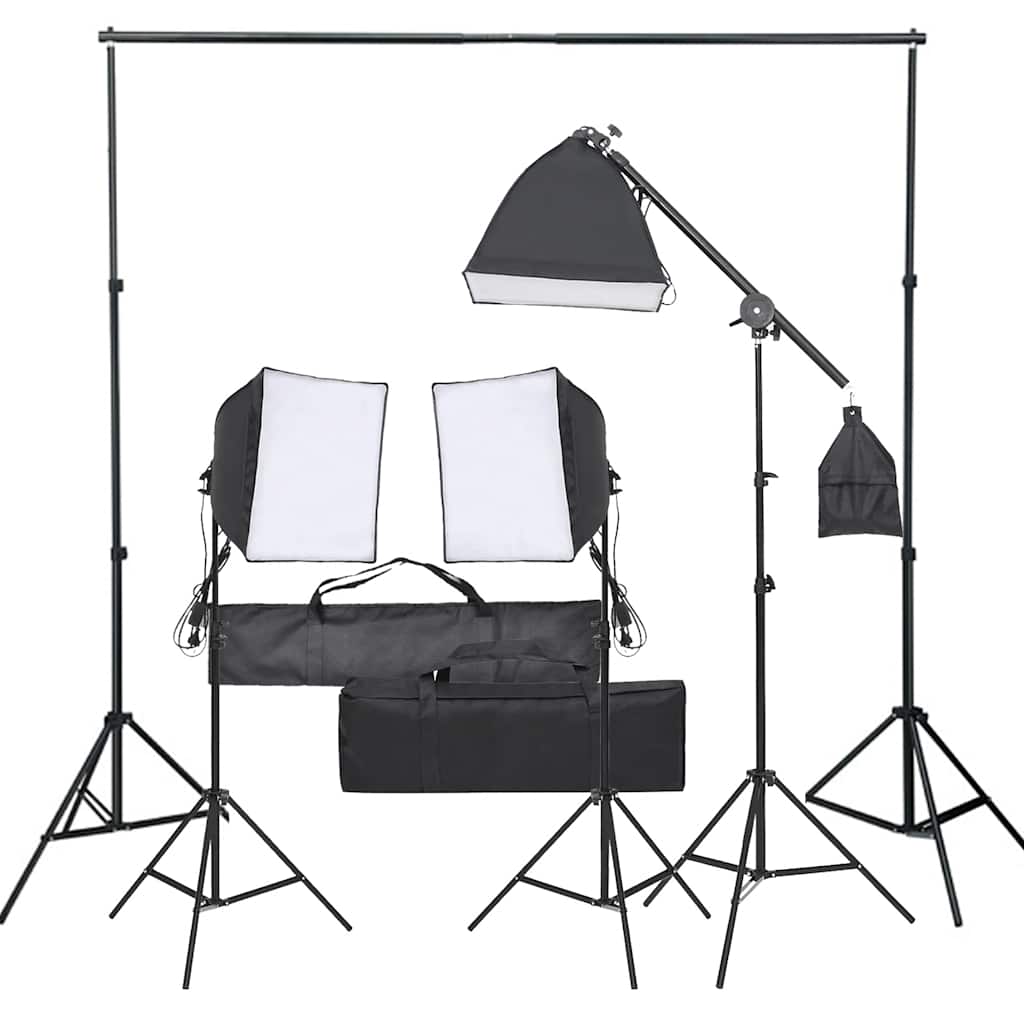 Fotostudio med lampor