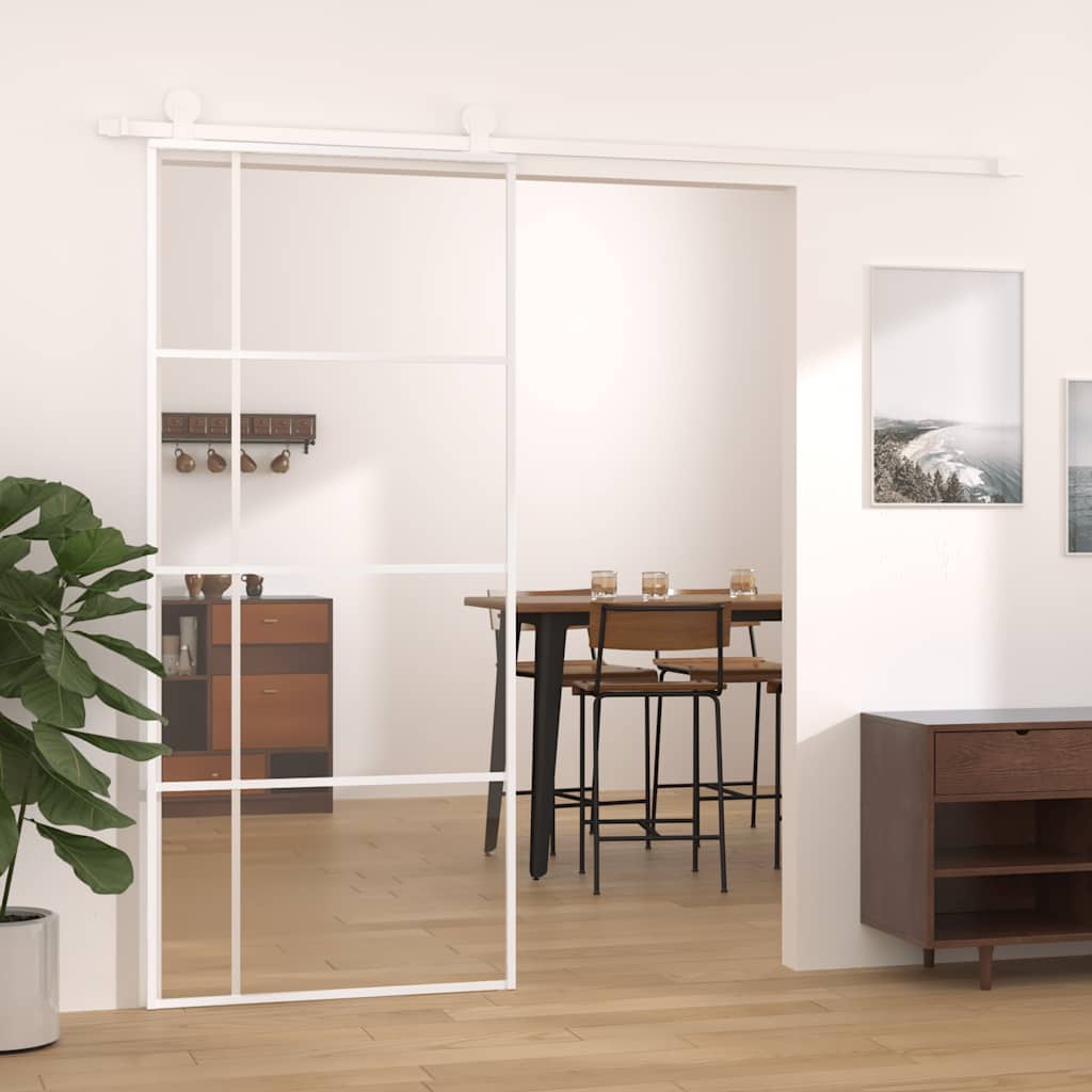 Skjutdörr ESG-glas och aluminium