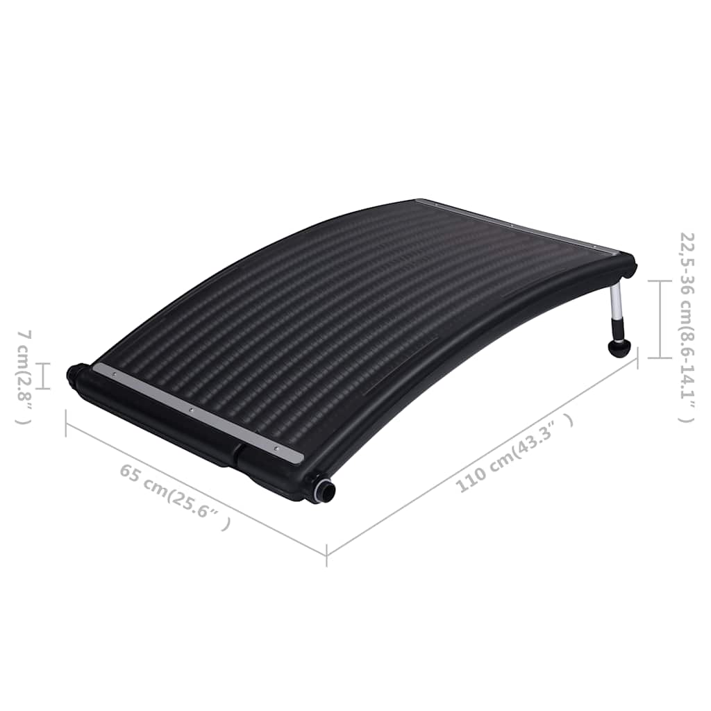 Välvd Solpanel För Pool