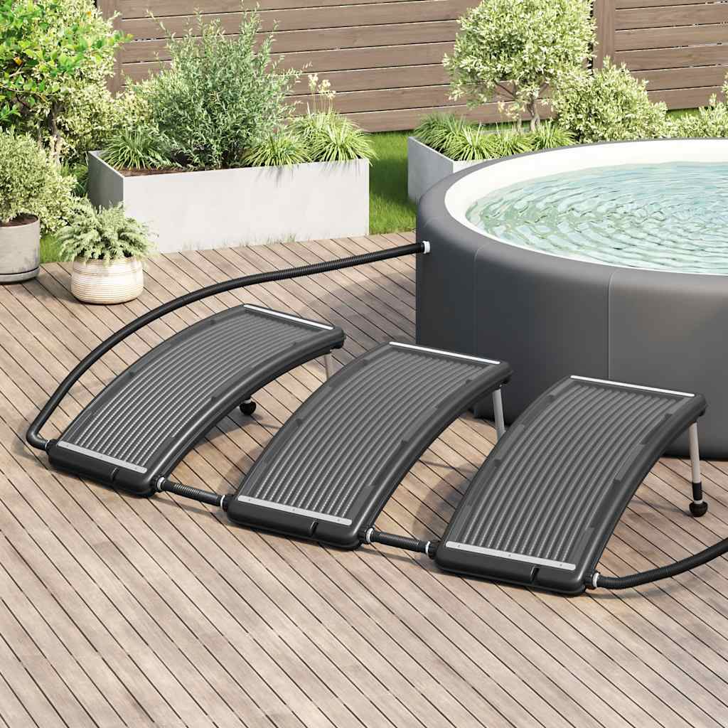 Välvd Solpanel För Pool