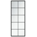 Väggspegel Svart 100x40 Cm Metall