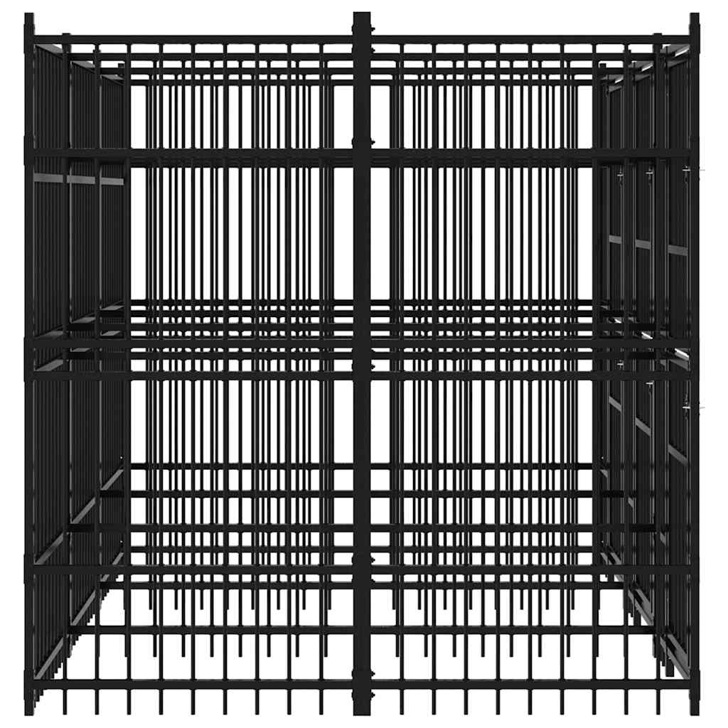 Hundgård för utomhusbruk 7,37 m²