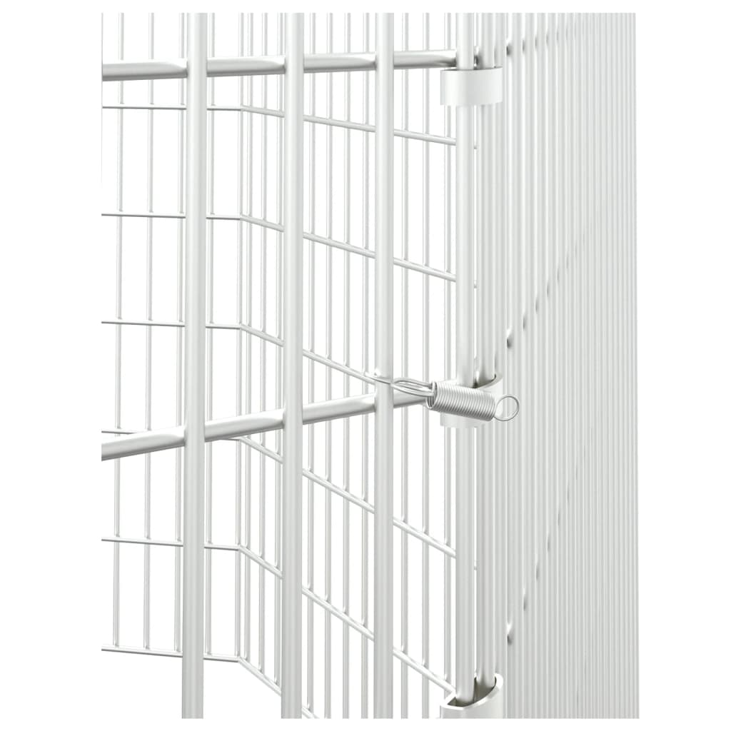 Husdjursbur 8-panel galvaniserat