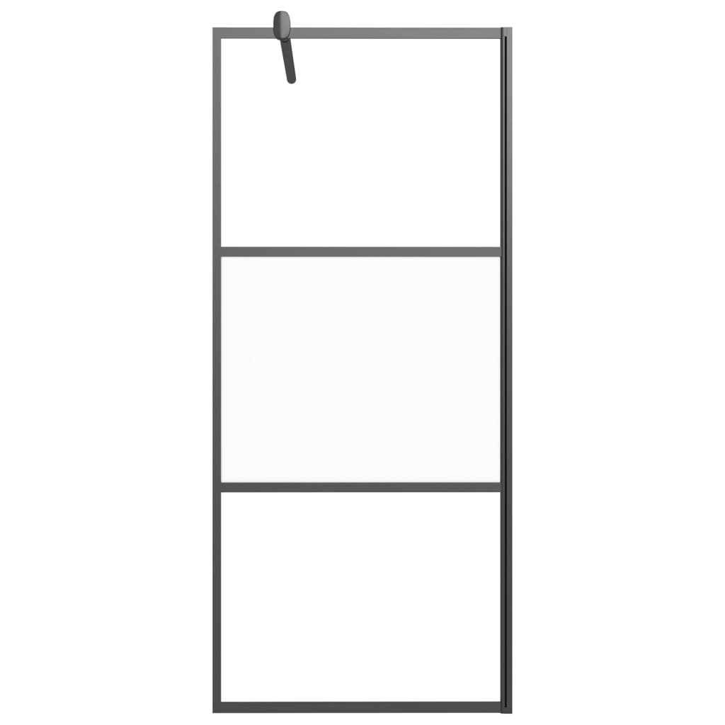 Duschvägg halvfrostat ESG-glas