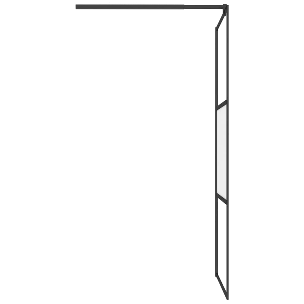 Duschvägg halvfrostat ESG-glas