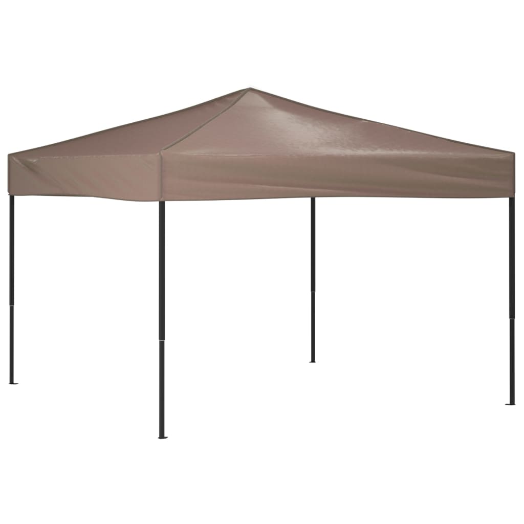 Hopfällbart partytält taupe