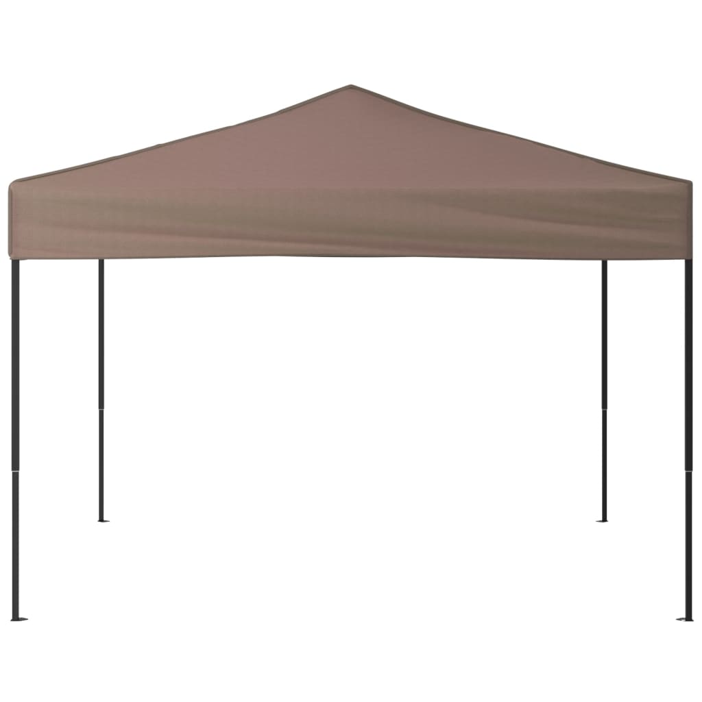 Hopfällbart partytält taupe