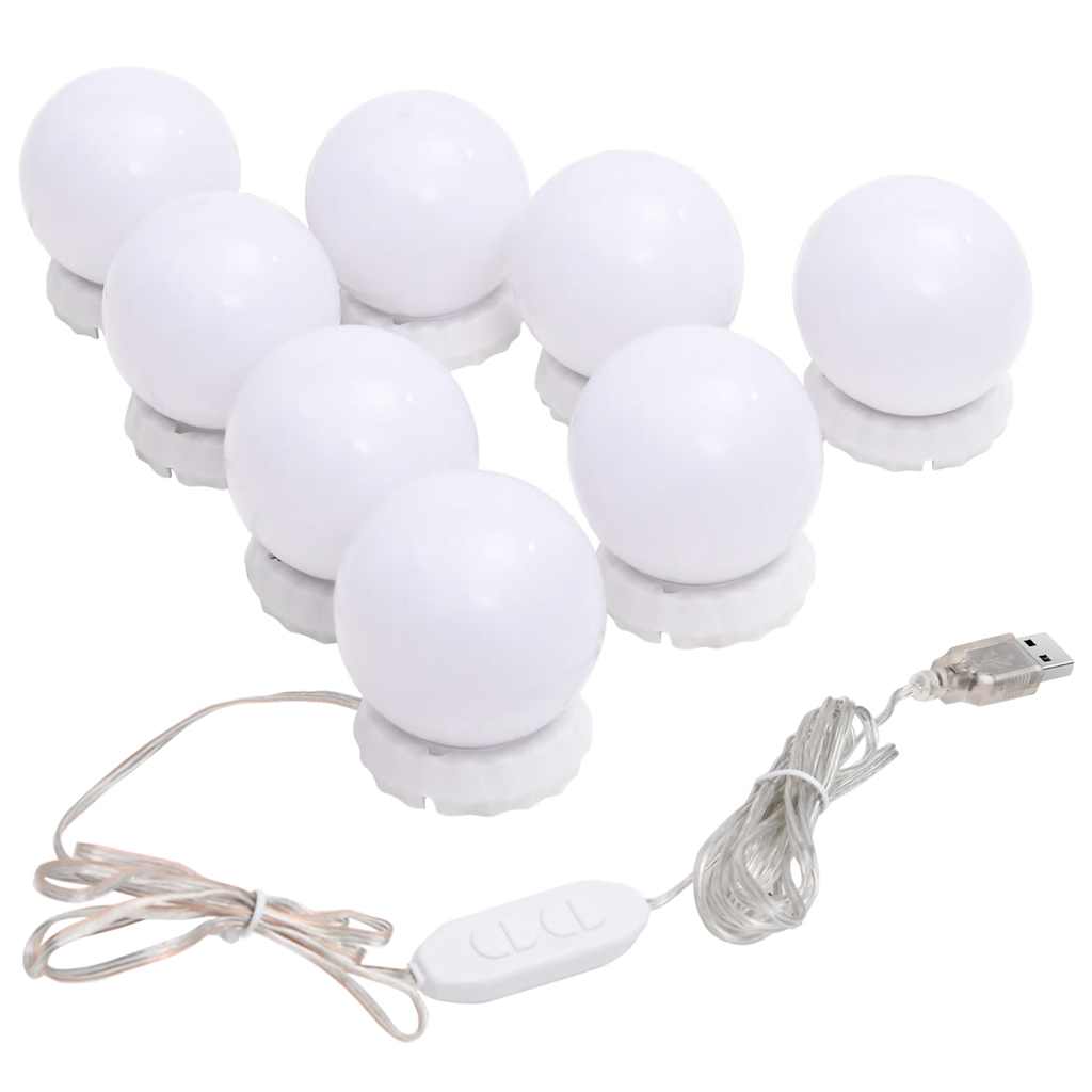 Spegel Med LED-lampor Oval