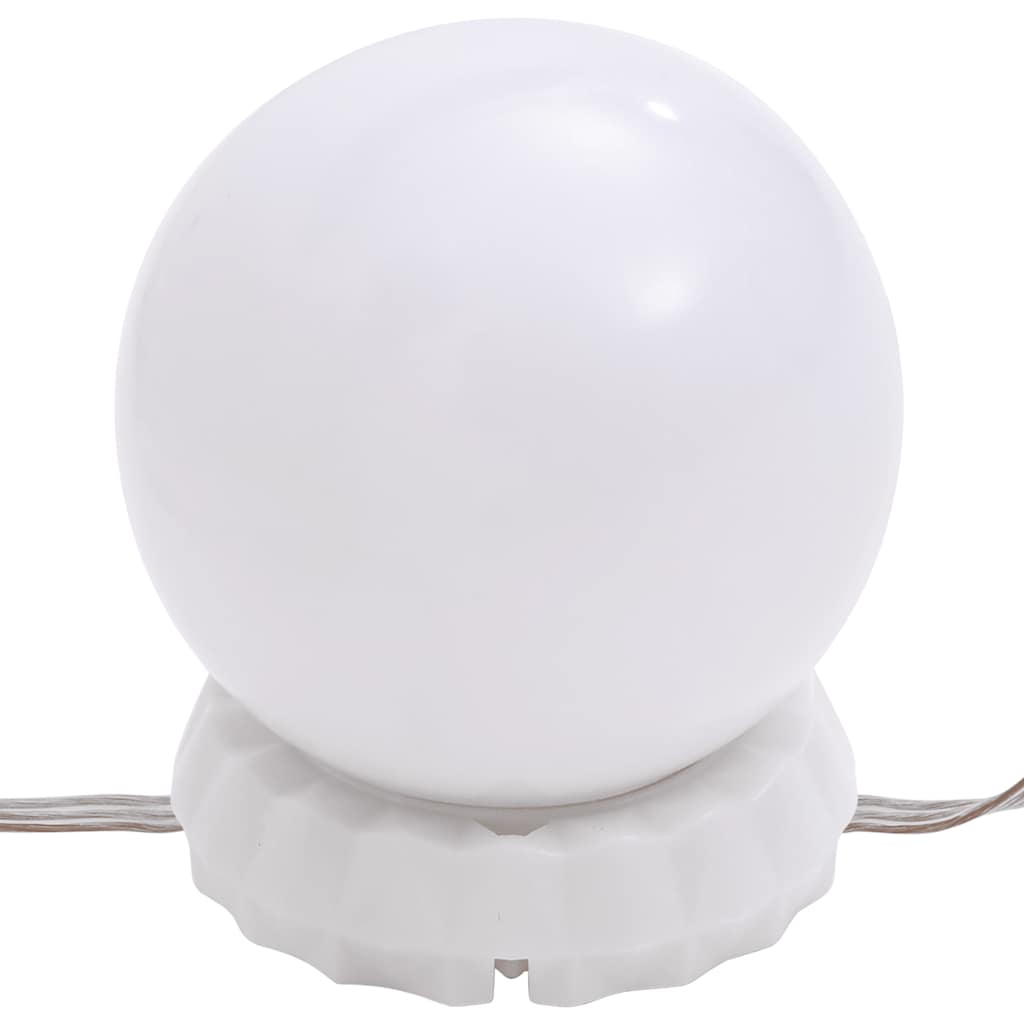 Spegel med LED-lampor valvformad (335864+326089)