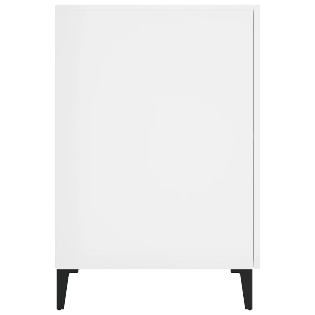 Skrivbord högglans konstruerat trä