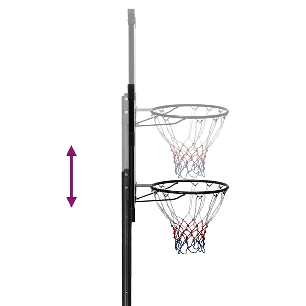 Basketkorg 256-361 cm polykarbonat