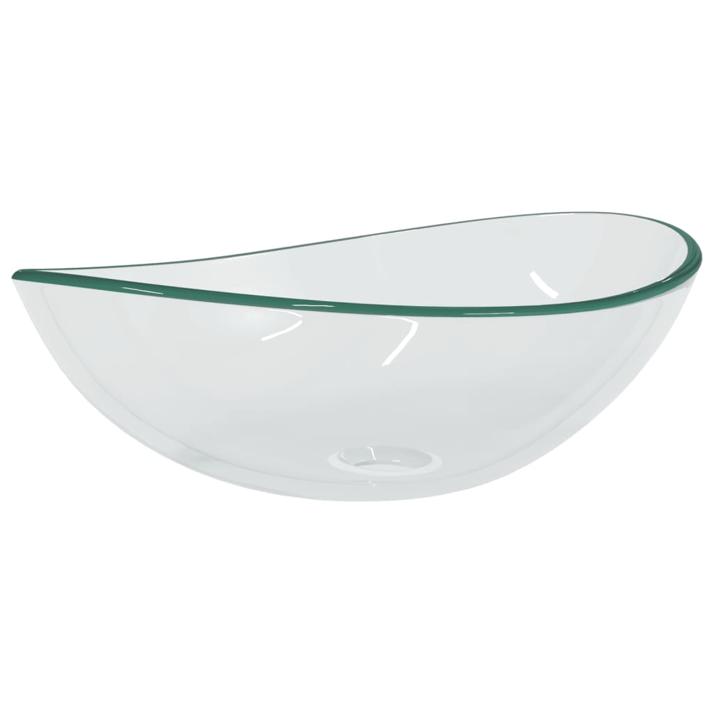 Handfat härdat glas