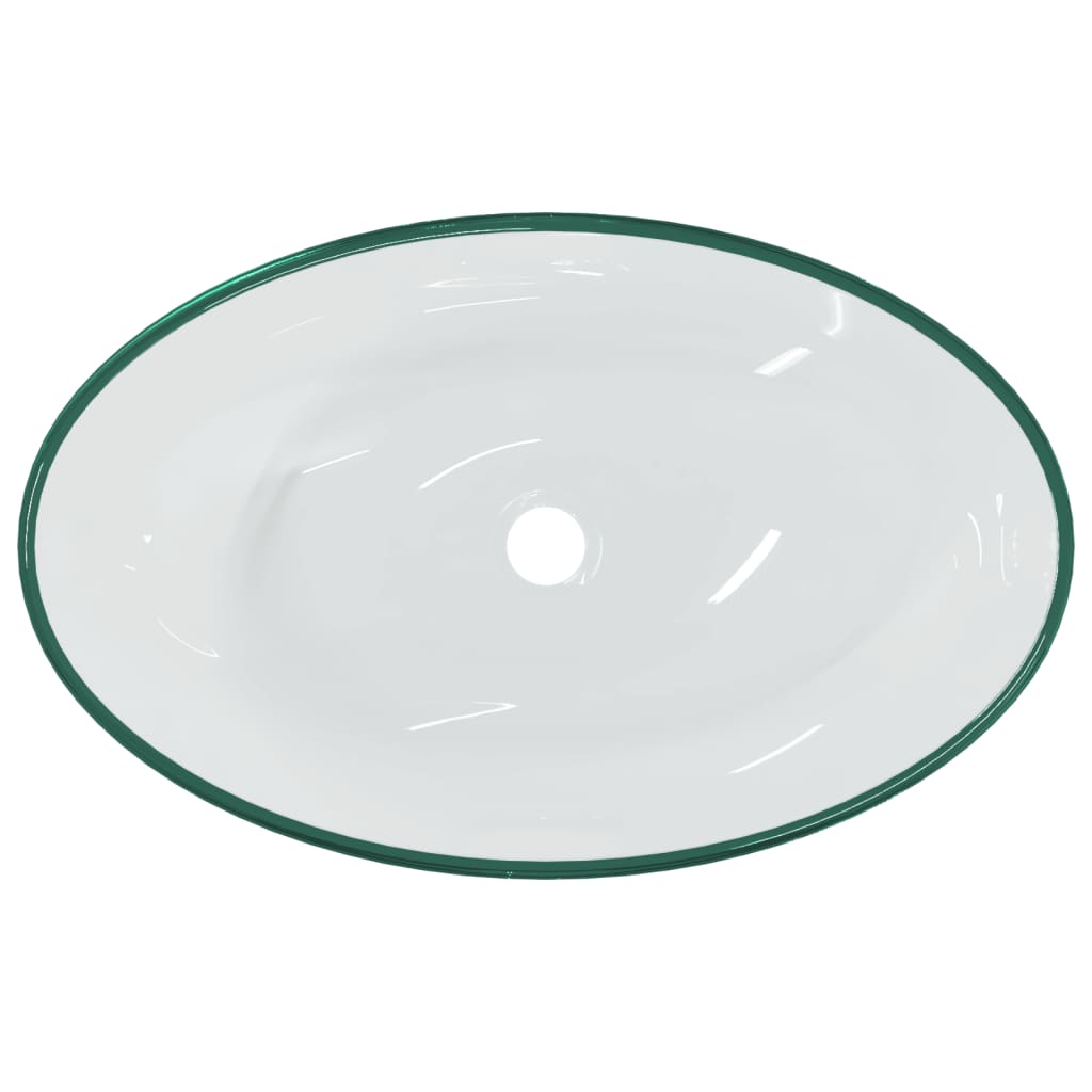 Handfat härdat glas