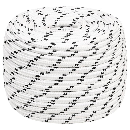 Båtlina flätad 12 mm x 100 m polyester