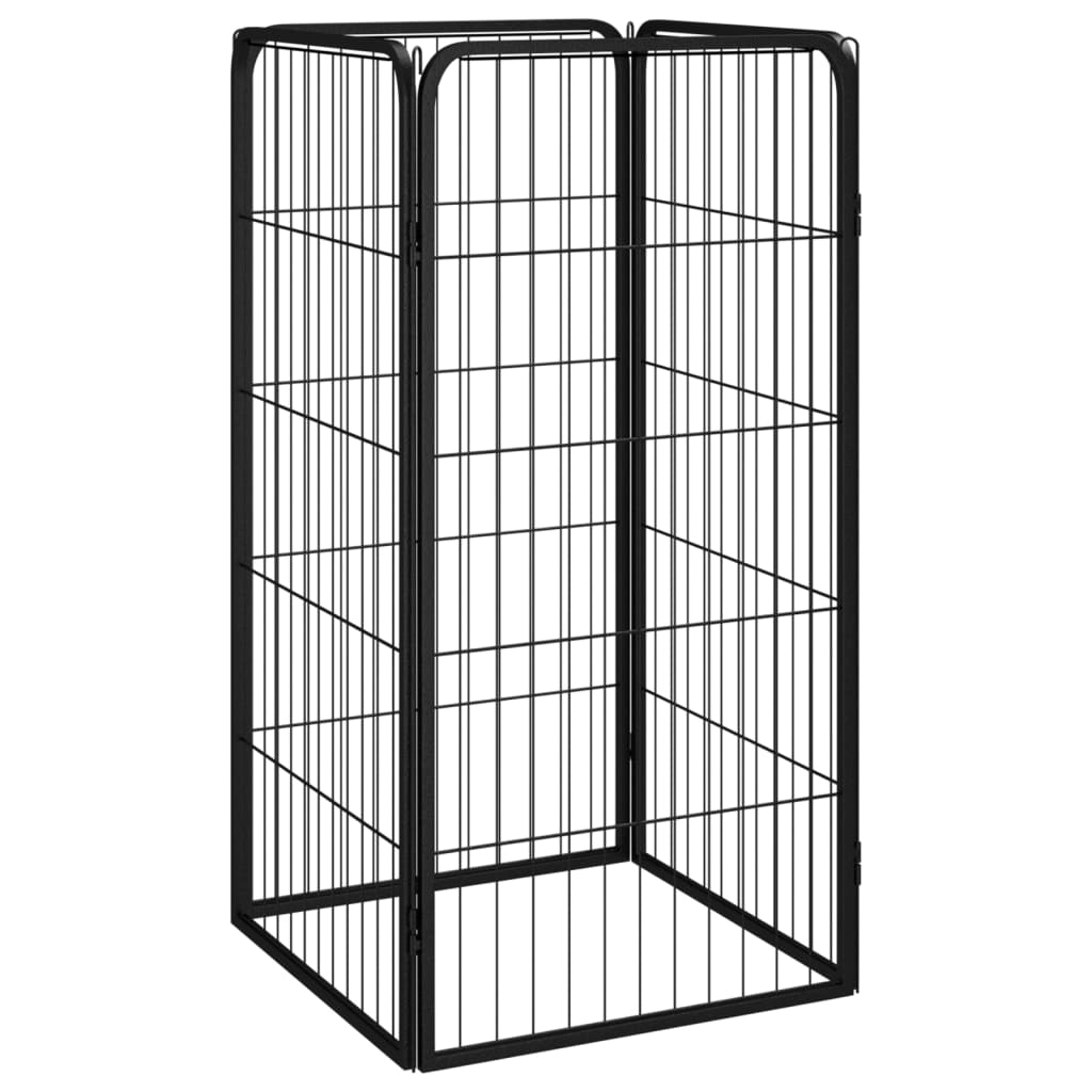 Hundbur 4 paneler pulverlackerat