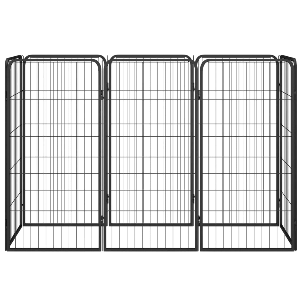 Hundbur 8-paneler Pulverlackerat