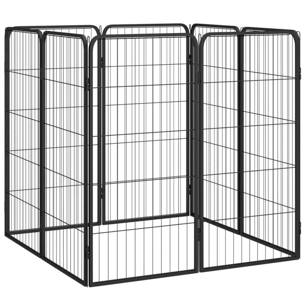 Hundbur 8-paneler Pulverlackerat