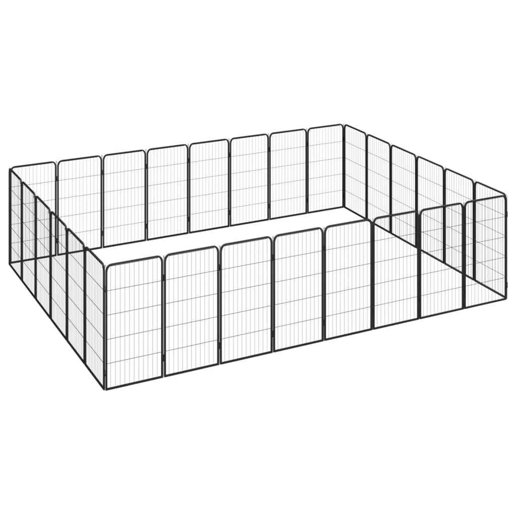 Hundbur 28-paneler pulverlackerat