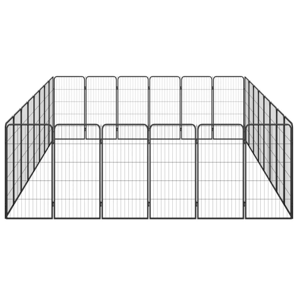 Hundbur 28-paneler pulverlackerat