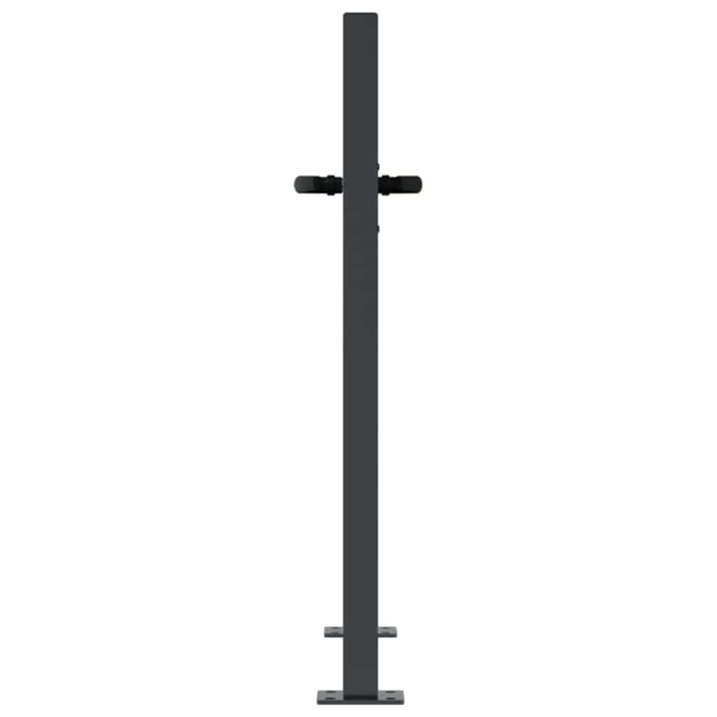 Trädgårdsgrind stål gräsdesign