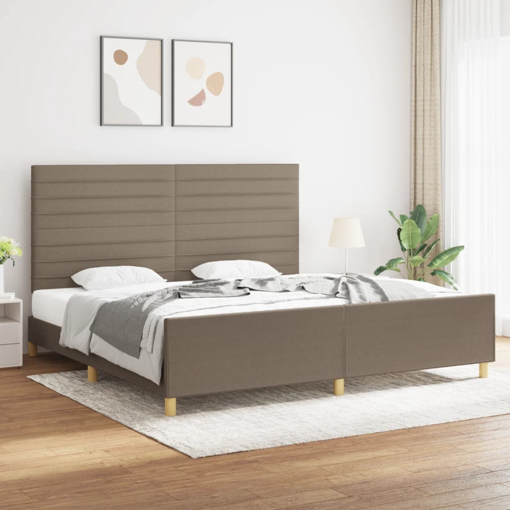Sängram Utan Madrass Taupe