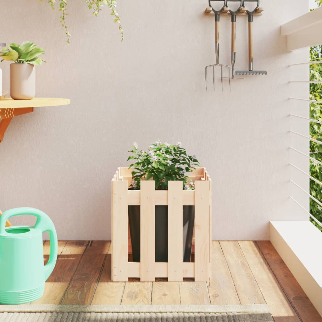 Odlingslåda med Staket-design