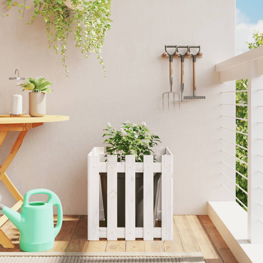 Odlingslåda med Staket-design