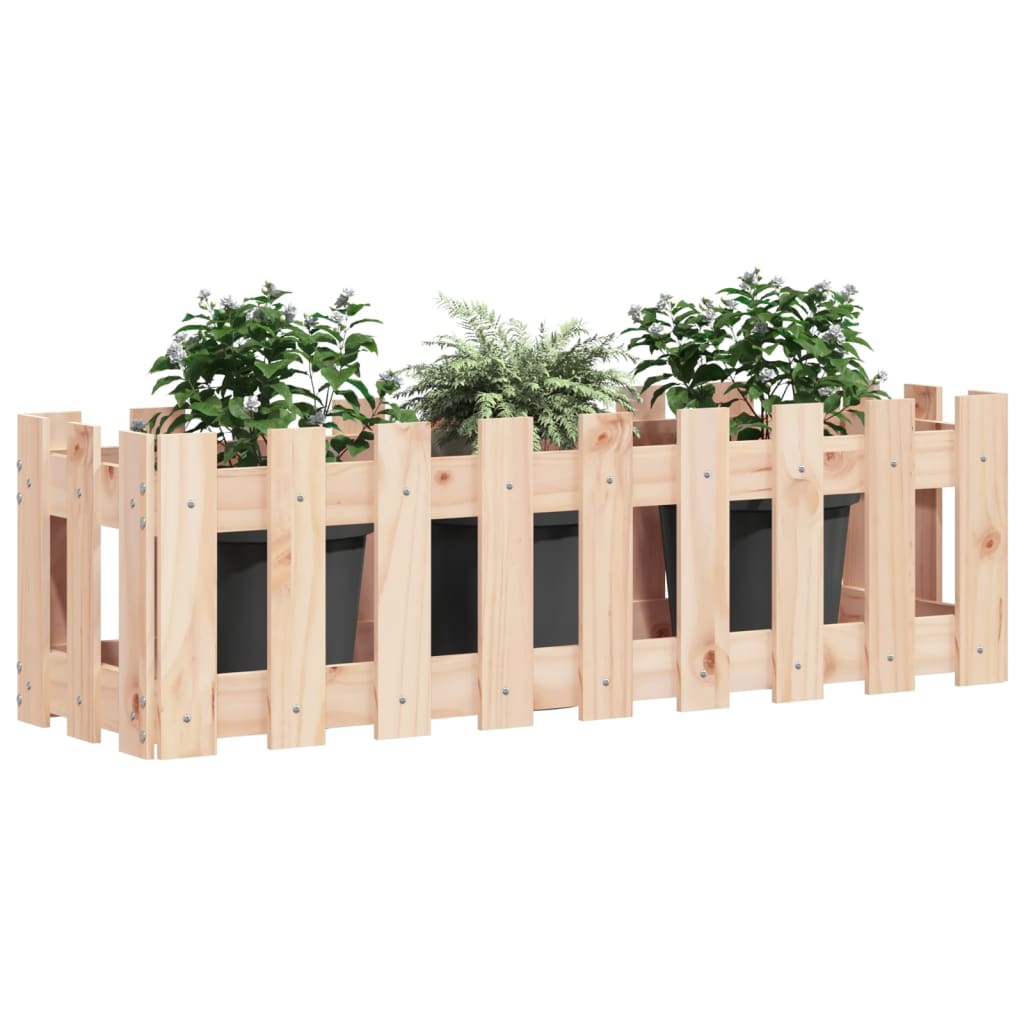 Odlingslåda med Staket-design