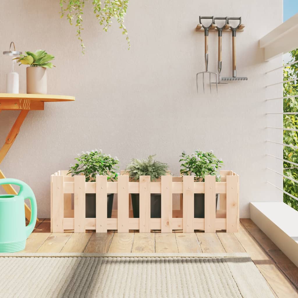Odlingslåda med Staket-design