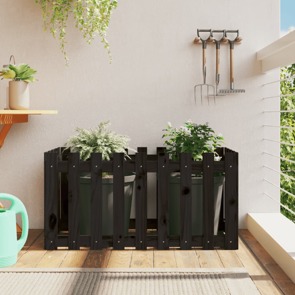 Odlingslåda med Staket-design