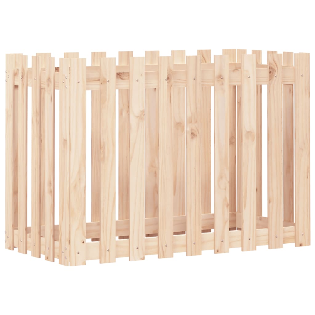 Odlingslåda med Staket-Design massiv