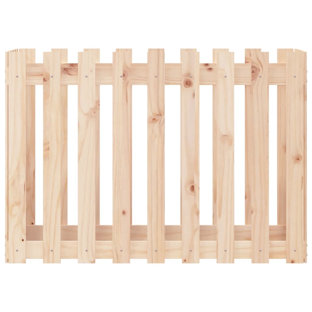 Odlingslåda med Staket-Design massiv