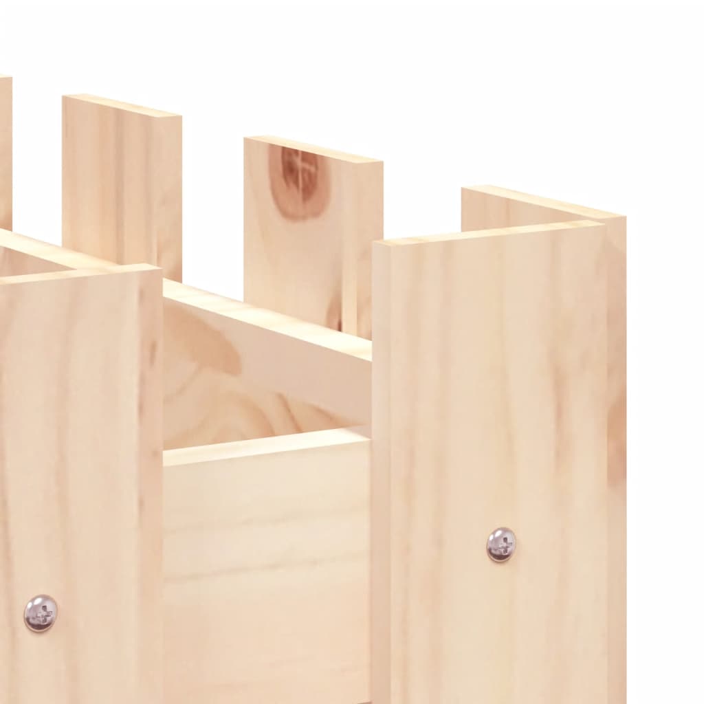 Odlingslåda med Staket-Design massiv