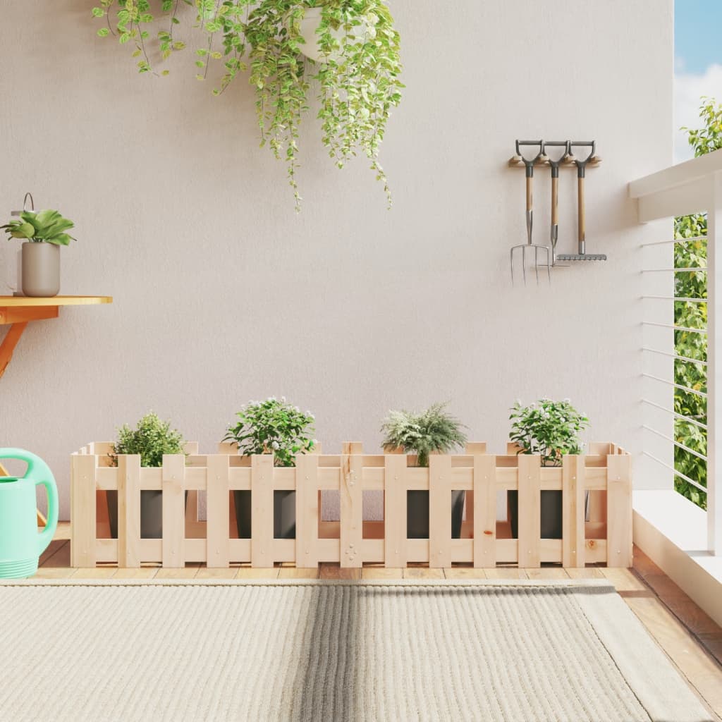 Odlingslåda med Staket-design
