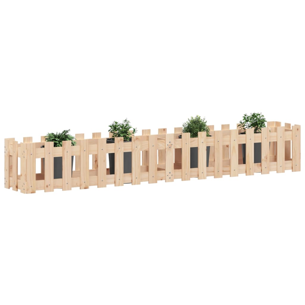 Odlingslåda med Staket-design