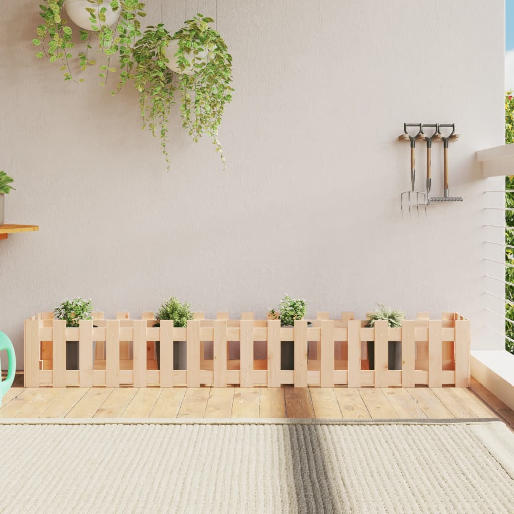 Odlingslåda med Staket-design