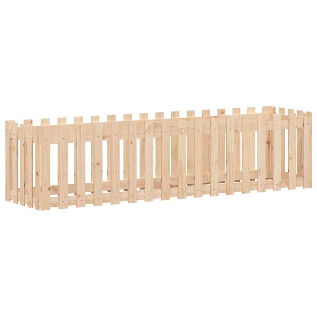 Odlingslåda med Staket-Design massiv