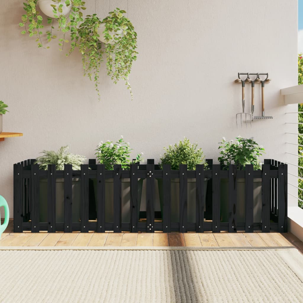 Odlingslåda med Staket-design
