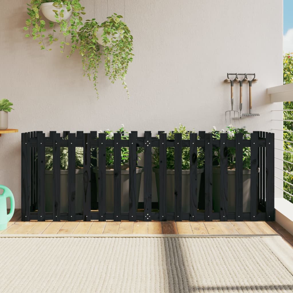 Odlingslåda med Staket-design