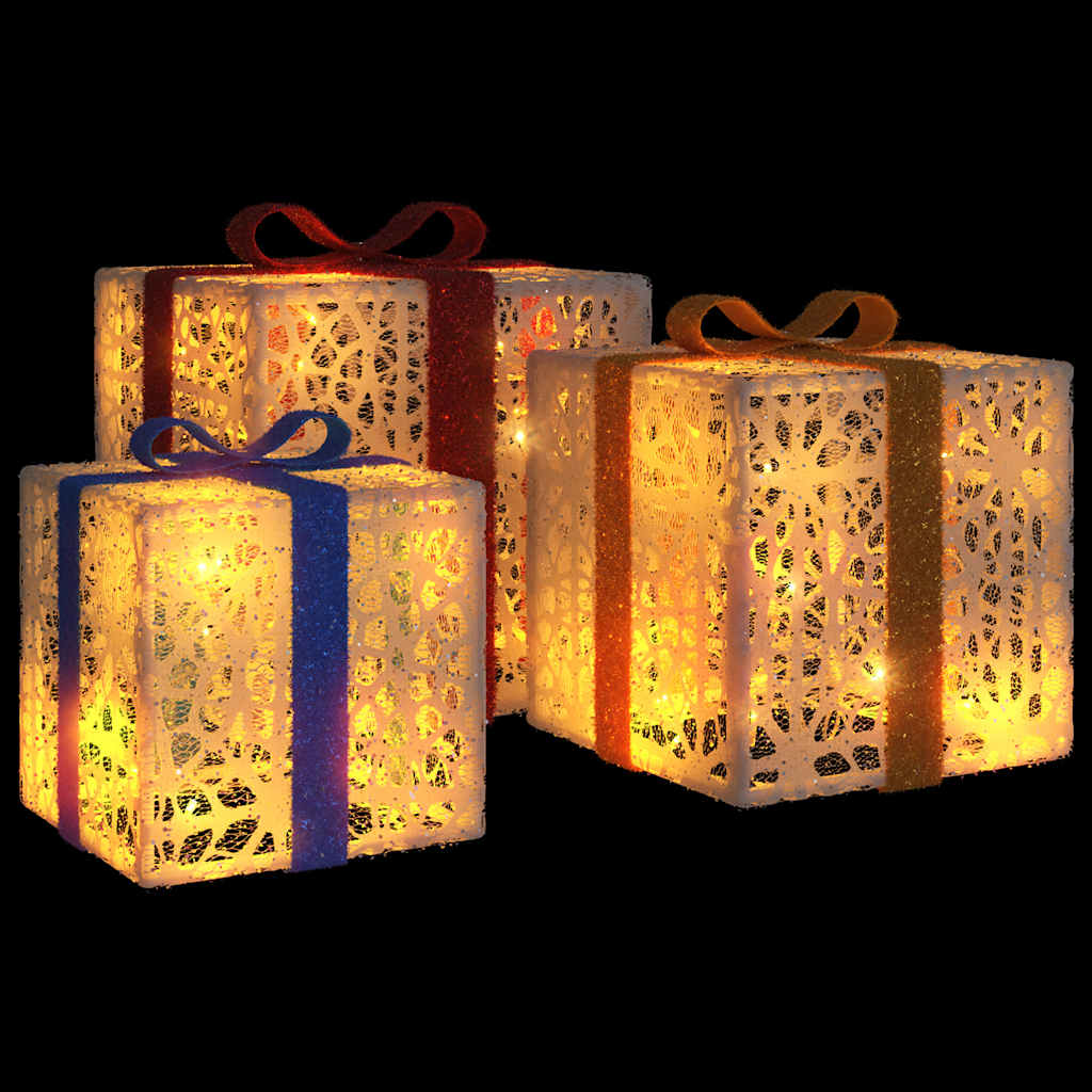 Juldekoration Med Belysning Julklappar 64 LED Varmvit
