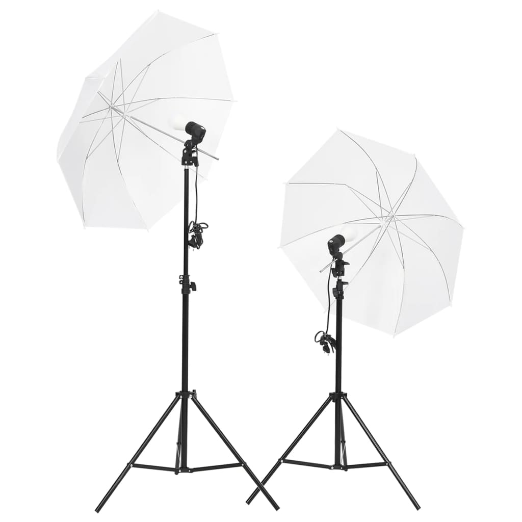 Fotostudio med Lampor och Bakgrund