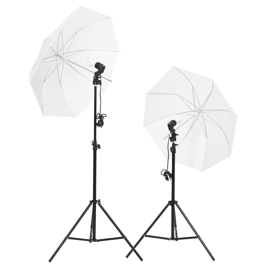 Fotostudio med Lampor och Bakgrund