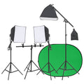 Fotostudio med Lampor och Bakgrund