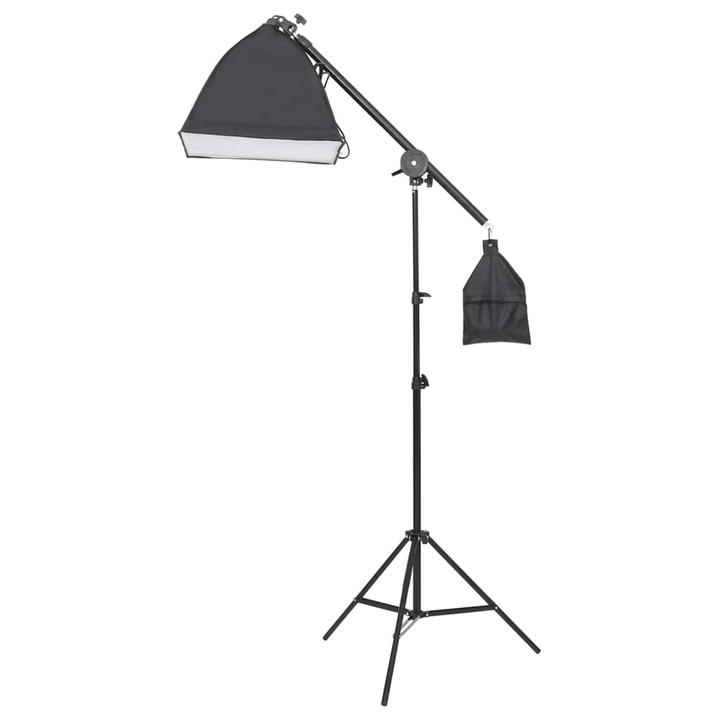 Fotostudio med Lampor och Bakgrund