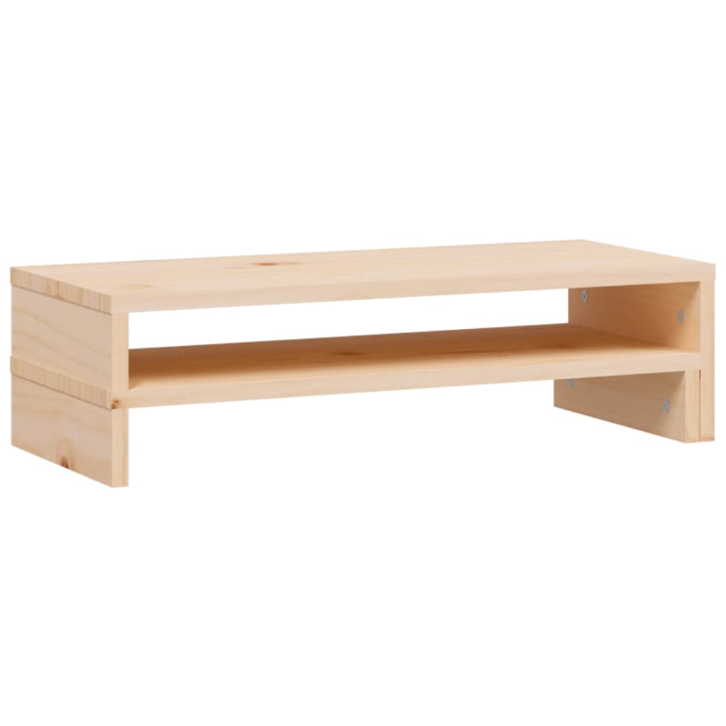Skärmställ (52-101)x22x14 cm massiv furu