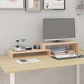 Skärmställ (52-101)x22x14 cm massiv furu