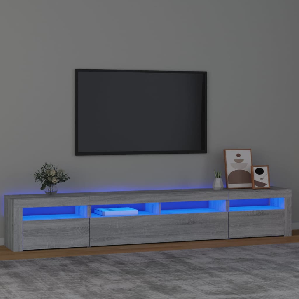 TV-bänk Med LED-belysning