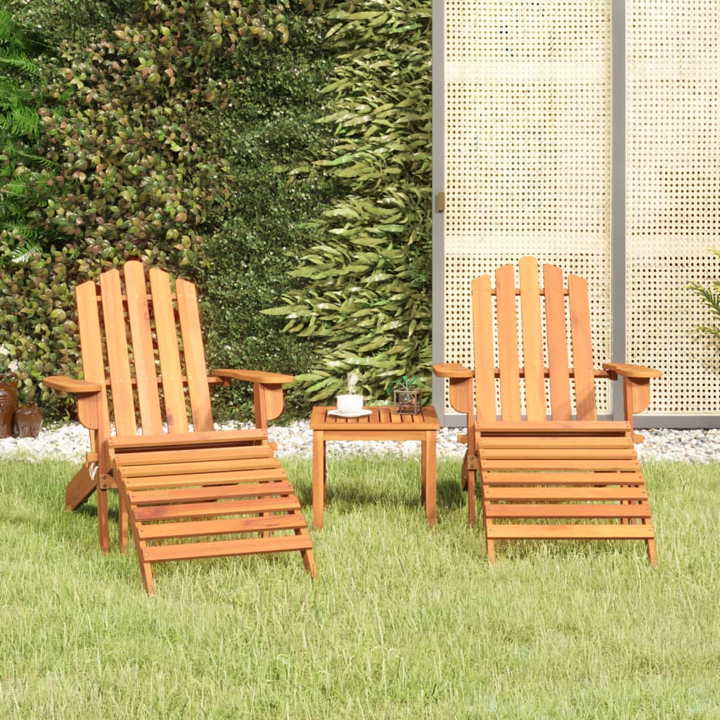 Loungegrupp för Trädgården Massivt